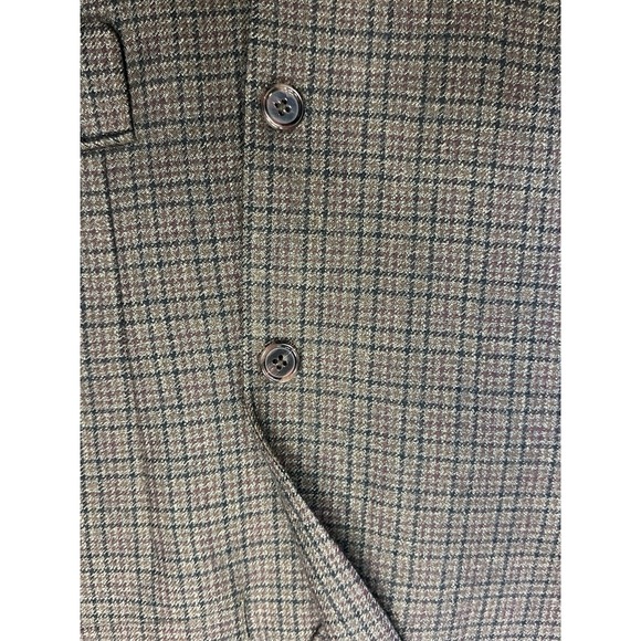 Lauren Ralph Lauren Men's Blazer 46S Brown Wool Sport Coat Check Plaid - Picture 14 of 15